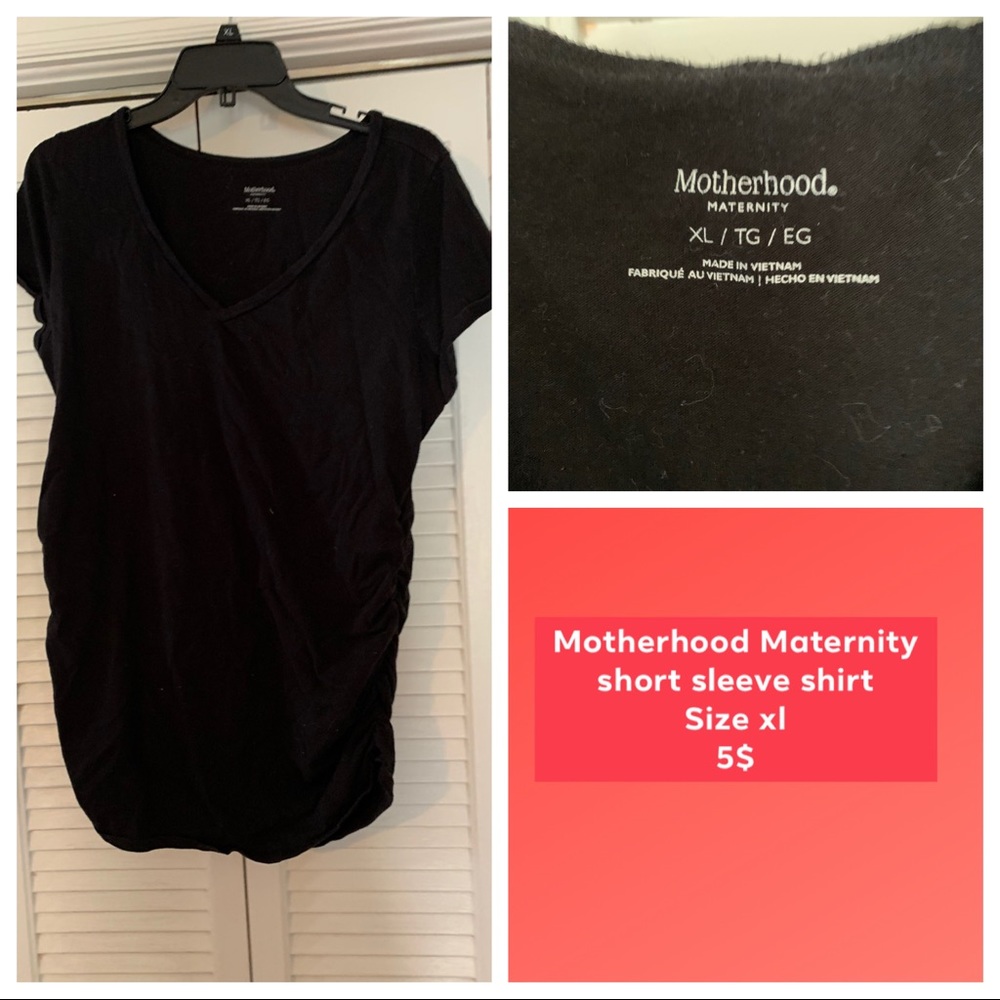 Black motherhood maternity shirt